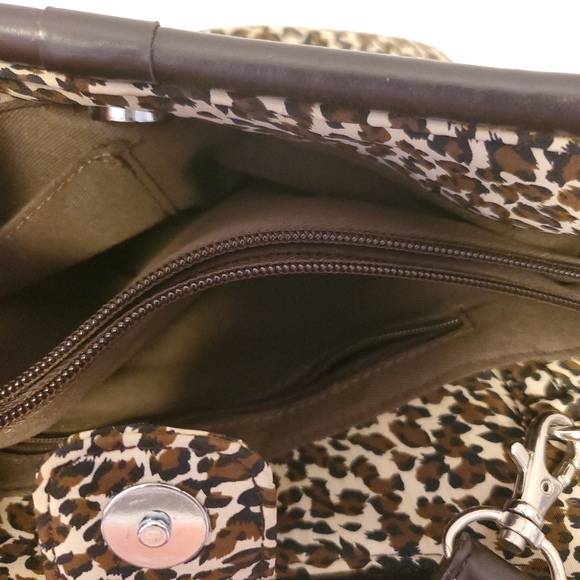 Snakeskin With Ruffles Shoulder Bag By Nicole Miller - Picture 8 of 9